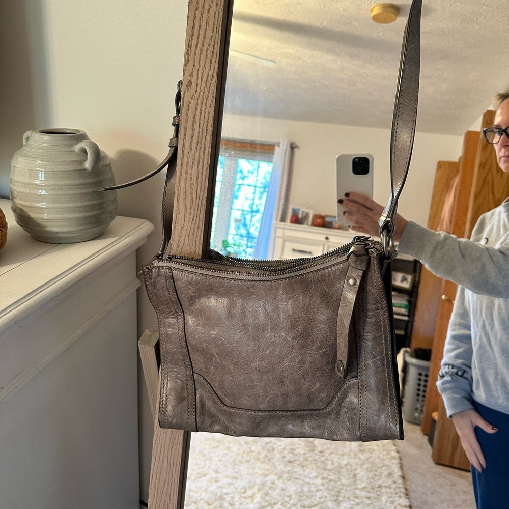 Frye Gray Crossbody Bag